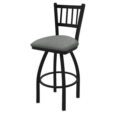 810 Contessa 36" Swivel Bar Stool with Black Wrinkle Finish and Graph Alpine Seat