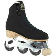 Jackson Atom Inline Roller Skates - Vista Skate Package 500 (Black, Size 7)