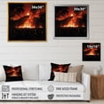 thumbnail image 4 of Designart "Luminescent Bonfire in Judaic Wilderness III" Judaism Floater Framed Canvas Prints, 4 of 5