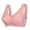Pink, variant on Bras for Women Bra Women’s Soft Front Closure Bralette Floral Print Wire Vest Style Plus Size Pink 42/95
