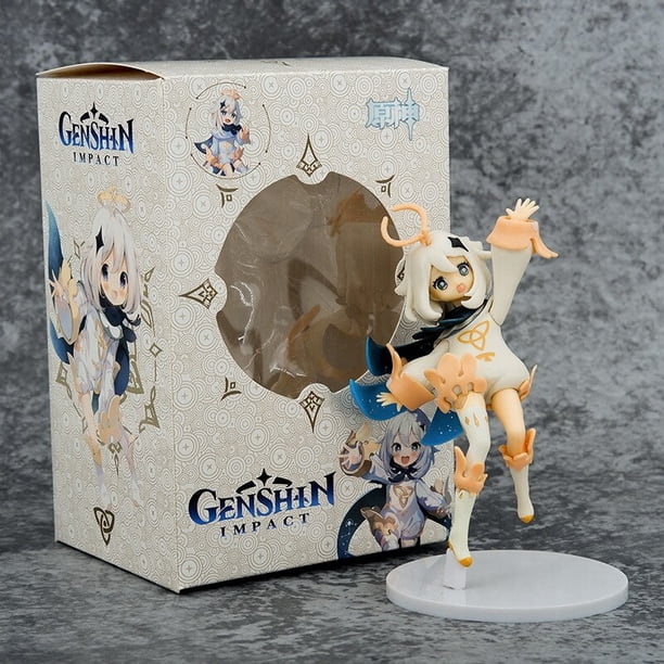 Genshin-figura de acción de 13cm, Paimon de impacto, figura de Anime bidimensional, hermosa chica, tapón de fideos, modelo de colección, muñecos de juguete