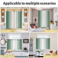 thumbnail image 6 of Dark Green Ombre Kitchen Curtains 63 Inch Length, Modern Gradient Abstract Art Grommet Top Bedroom Living Room Curtains, Light Filtering Cafe Curtain Drapes 2 Panels Set 104''x63'', 6 of 9