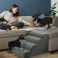 thumbnail image 6 of Precious Tails High Density Foam Scalloped 4 Steps Pet Dog Stairs, 6 of 8