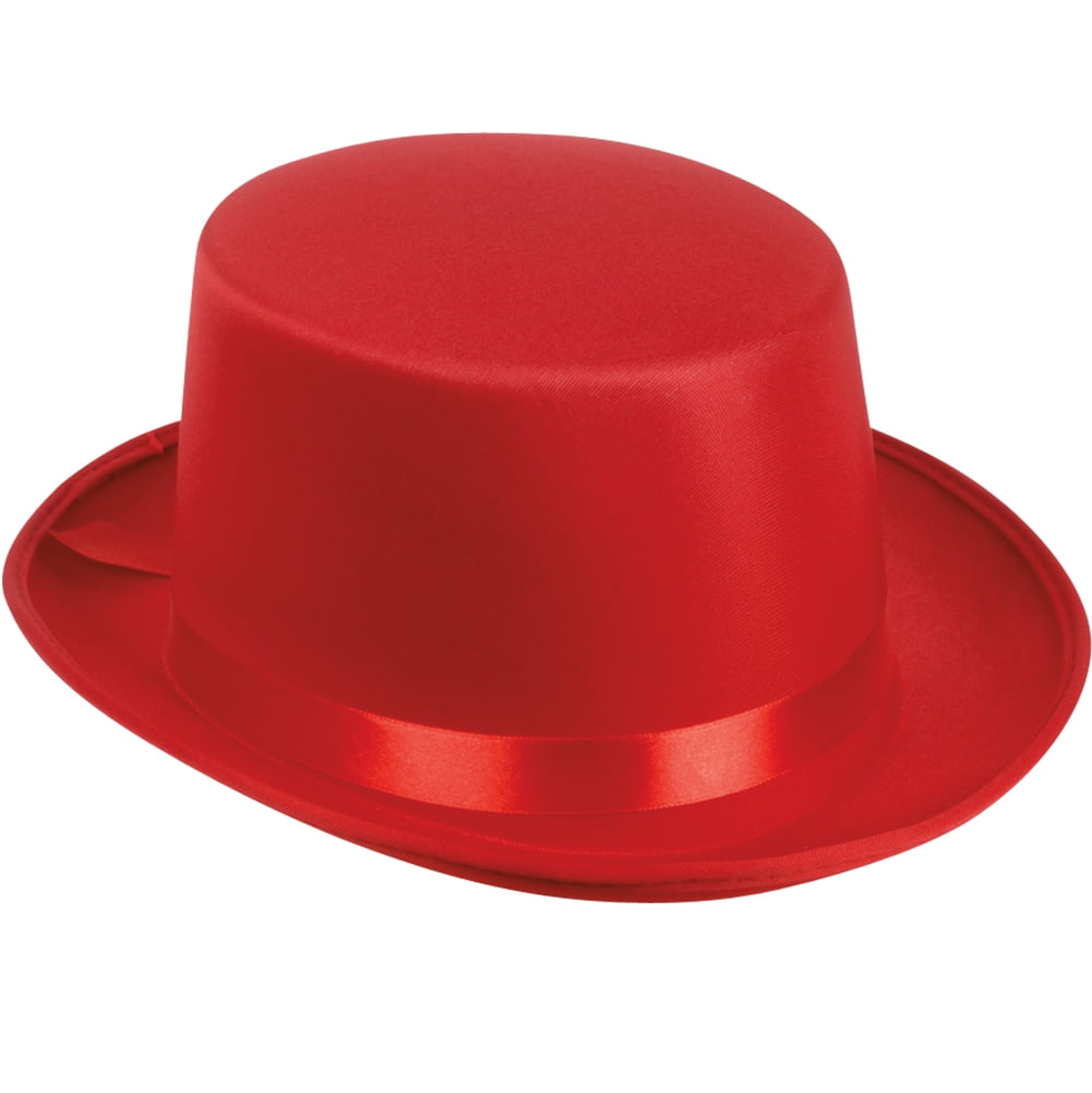 Loftus Adult Satin Ribbon Halloween Costume Top Hat, Red, One-Size (7. ...