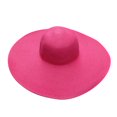 thumbnail image 1 of ¡Rebajas! Sombrero Fdelink para el sol, con protección UV, para verano, para mujer, ancho, de paja, para playa, para niña, plegable, rosa fuerte., 1 of 3
