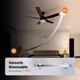 thumbnail image 3 of Ceiling Fan Light Replacement Panel, Dimmable LED AC120V 18W 2000LM Memory Function for Bedroom Living Room, 3 of 7