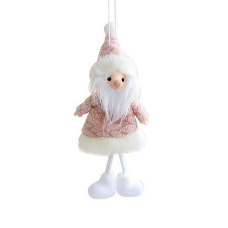 

Christmas Old Man Snowman Pendant Doll Christmas Tree Pendant Mini Doll 7.08*3.14 In