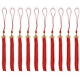 thumbnail image 1 of 10Pcs Graduation Tassel 2020 Red/Gold Tassels Mini Tassels Bookmark Tassels for Graduation Hat or Jewelry Making, Red, 1 of 7