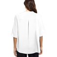 thumbnail image 5 of Ruyang Women's Summer Dressy Chiffon Blouses Flutter Sleeve Blouse Tops V Neck Ruffle Short Sleeve Tunic Tops For T Shirt plus Size Chiffon Shirt, 5 of 5