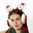 thumbnail image 4 of Tainini Christmas Polyester Earmuffs, Cartoon Santa Snowman Ear Muffs Ear Warmers Winter Ear Muffs Covers Tainini, 4 of 6