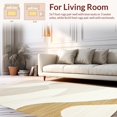 thumbnail image 2 of ODIKA 6' x 9' Machine Washable Non-Slip Area Rug, Contemporary Waves High Traffic Rug, Beige, 273472, 2 of 7
