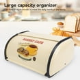 thumbnail image 4 of Bread Bin Metal Bread Box Bread Storage Countertop Bread Box Breadbox Holds for Your Kitchen Counter, 4 of 7