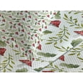 thumbnail image 4 of Ambesonne Mushroom Quilted Bedspread Set 3 Pcs, Leaves Forest Elements, King Size, Reseda Green Ruby, 4 of 5