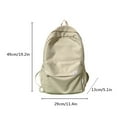 thumbnail image 2 of Cute School Backpack for Girls Women  Bear Patch Double Zipper Closure Large Capacity School Bag, 2 of 7