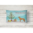 thumbnail image 2 of Carolines Treasures CK3851PW1216 Lurcher 2 Christmas Tree Canvas Fabric Decorative Pillow, 12H x16W, multicolor, 2 of 4