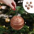 thumbnail image 4 of TUITOONM 6PCS Colorful Round Christmas Balls Pendant Sets Upgrade Shatterproof Christmas Tree Decorative Props for Festival Wedding Home Party Supplies Winter Decoration, 4 of 5