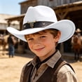 thumbnail image 2 of PMVFHDE Playful Western Style Cowboy Sun Hat For Little Boys Girls Daily Wear, 2 of 4