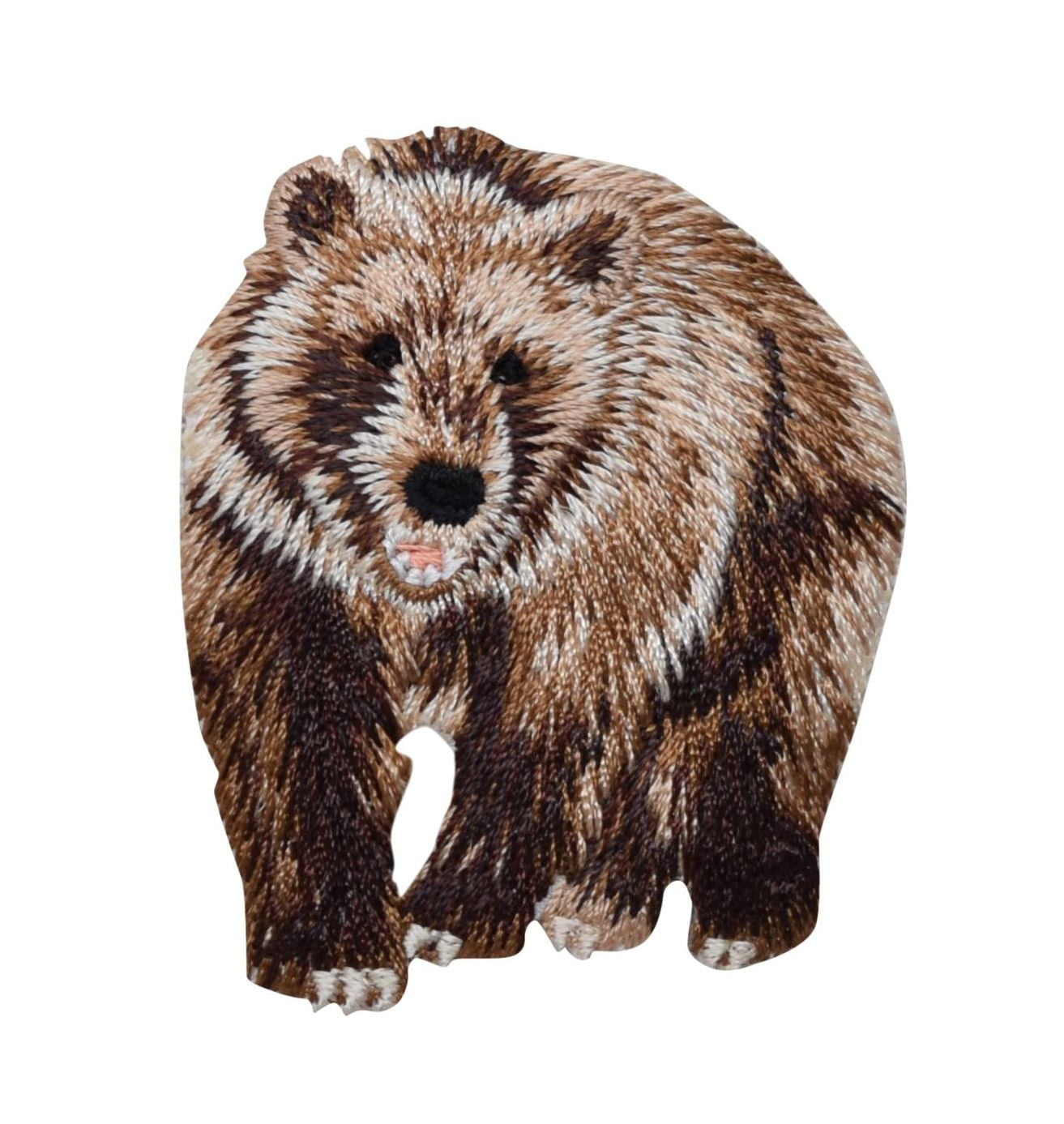 2 Black Bear California Animal Forest Embroidered Iron On Sew//Patch 3/"L x 2.5/"W