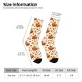 thumbnail image 2 of Honeii Thanksgiving With Turkey Print Adult Socks,Crew Socks,Casual Calf Socks,Daily Wear Socks for Men & Women, Perfect for Sports, Casual and Everyday Use, 2 of 6