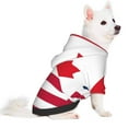 thumbnail image 2 of Gaeub USA Canada Flag Print Small Pets Wear Hoodies,Dog Pullover,Cat Apparel,Fashion Pet Clothing,for Small Medium Dogs and Cats-X-Small, 2 of 7