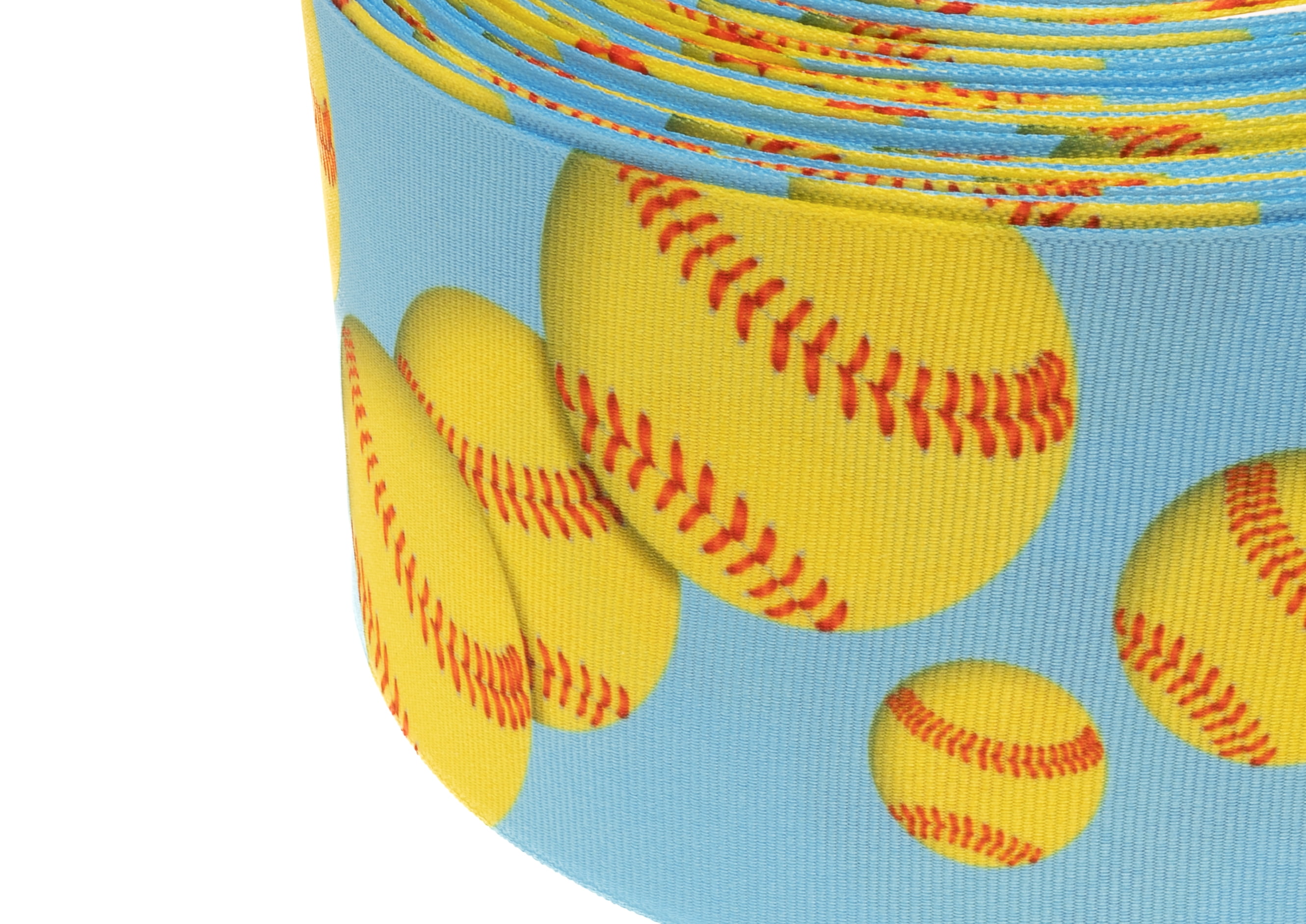 Country Brook Design® 3 inch Softball Grosgrain Ribbon, 10 Yards