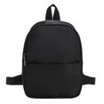 thumbnail image 1 of Mochila de moda para mujer, mochila de nailon, mochila informal de color sólido para libros (negro) Likrtyny Para estrenar, 1 of 9