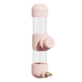 thumbnail image 3 of Alimentador de agua para pájaros y mascotas, dispensador de agua automático, jaula exterior, alimentador de bebida para loros, fácil de limpiar, para Rosa 220ml, 3 of 8