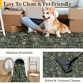 thumbnail image 5 of BERTHMEER 2'x3' Small Area Rugs for Entryway Doorway indoor Doormats Bathroom Machine Washable Non-slip Vintage Floral Oriental Rugs,Green, 5 of 6
