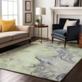 thumbnail image 7 of Addison Rugs Mayfield Premium Machine Washable Transitional Abstract Aloe Rectangle Rug, 3' X 5' Machine Washable Transitional Abstract Aloe Oversized Sherpa Throw Blanket, 7 of 7