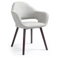 thumbnail image 5 of Set of 2 Ave Iron Frame Brown Faux Leather Dining Chair with Stitching, 5 of 8