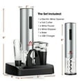 thumbnail image 3 of Costway 6 in 1 Electric Wine Bottle Opener Set Rechargeable Cordless Corkscrew Opener Set, 3 of 10