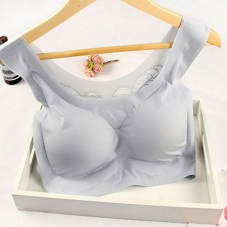 Japanese Light Cotton Non-marking White Underwear Girls Summer Thin Small  Breast Gathering Bra