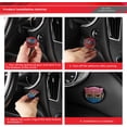 thumbnail image 5 of Transformadores de coche, botón de arranque de un botón (negro), cubierta protectora, modificación interior, interruptor de dispositivo de encendido, pegatinas decorativas de metal, 5 of 5