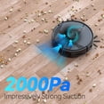 thumbnail image 2 of Rove Robot Vacuum Cleaner, 2000 Pa Strong Suction & 2600mAh Battery Life Robotic Sweeper with 600ML Dustbin, Automatic Self-Charging, Ideal for Pet Care, Hard Floor and Low Pile Carpet, 2 of 7