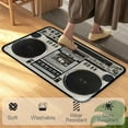 thumbnail image 4 of Qiweii Record Player Themed Home Living Room Door Mat Non-Slip Dirt-Resistant Floor Mat Carpet, 4 of 6