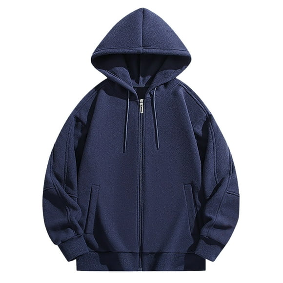XuJwPNcy Mens Zip up Hoodie Fleece Lined Hoodie Jacket Full Zip Sweatshirts Outdoor Thermal Athletic Hoodies for Men