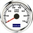 thumbnail image 1 of 52mm Pointer Tachometer 0-3000/ 4000 RPM With LCD Hour Meter For Car Boat Yacht Waterproof Tachometer Gauge With Red Backlight, 1 of 7