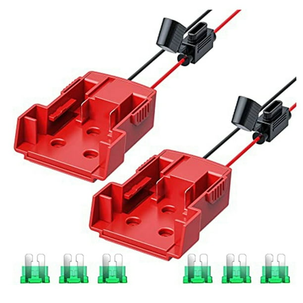 Power Wheels Adapter, Kit with Fuse Holder and 6PCS 30Amp Fuses 12AWG