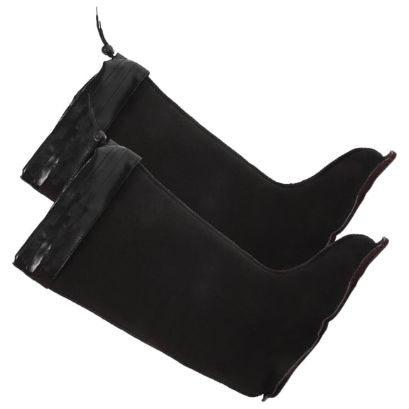 Luxshiny 1Pair Detachable Boot Liner for Men Warm Insulated Black Cloth Inner Wearing Boots