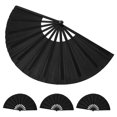 thumbnail image 1 of HEALEEP 4Ud Abanicos Plegables Negros Para Baile Y De Eventos Con Estilo Clásico, 1 of 8
