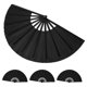 thumbnail image 1 of OHOIOLLA 4Ud Ventiladores Plegables Negros Estilo Chino Para Eventos Y Regalos, 1 of 8