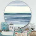 thumbnail image 3 of Designart 'Mint Indigo Dawn I' Art Mural Rond en Métal Style Ferme, 3 of 3