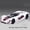Tomahawk White, variant on 1:32 Hellcat Tomahawk Model Toy Supercars Alloy Diecast Sound Light Doors Opened Pull Back Simulation Sports Car Toys for Kids