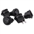 thumbnail image 2 of 30 Pcs SPST Boton Negro On / Off Interruptor Redondo de AC 6A/250V 10A/125V, 2 of 8