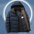 thumbnail image 1 of Ceisia Men's Winter Long Sleeved Zipper Pocket Gift Hooded Windproof And Warm Pocket Fashionable JacketFeatures: 1.F eatures: Casual, 1 of 7