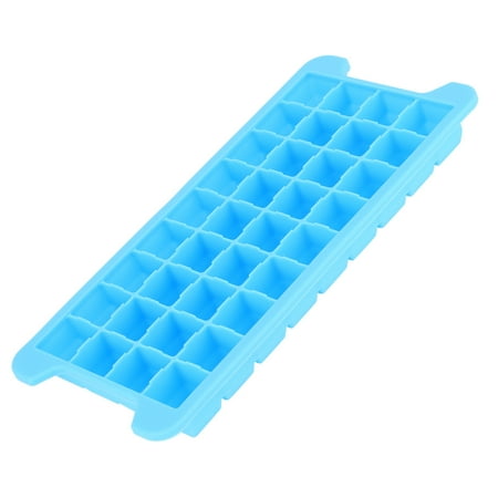 

Silicone Ice Cubes Tray 36-Grid Ice Cubes Tray With Lid Stackable Silicone Sealing Ice Kitchen Bar AccessoryBlue