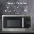 thumbnail image 2 of Horno microondas Farberware de 0.9 pies cúbicos, 900 W de potencia, acero inoxidable, 2 of 6