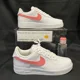 thumbnail image 1 of Ni&ke Air Force 1 Low White (Petal Pink Custom Painted Swoosh) SC-#58W, 1 of 6