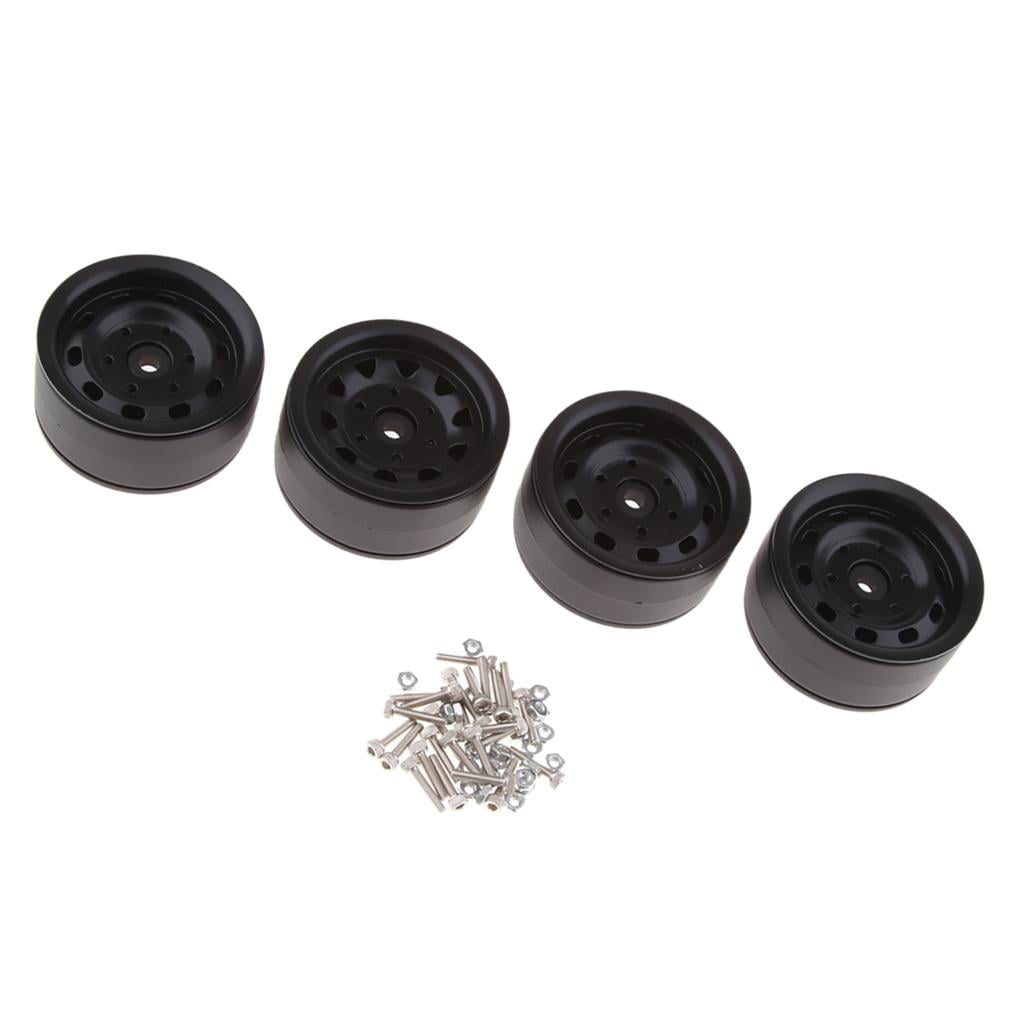 Details about   4x 1.9" Air Pneumatic D100mm Tires with Beadlock Wheels Set for 1/10 Rc Crawler 