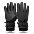 thumbnail image 1 of Advancent Guantes de esquí de nieve para hombre Terciopelo grueso Pantalla táctil impermeable Deportes al aire libre Cálido Ciclismo Ropa Deportiva, Zapatos negro SG, 1 of 6